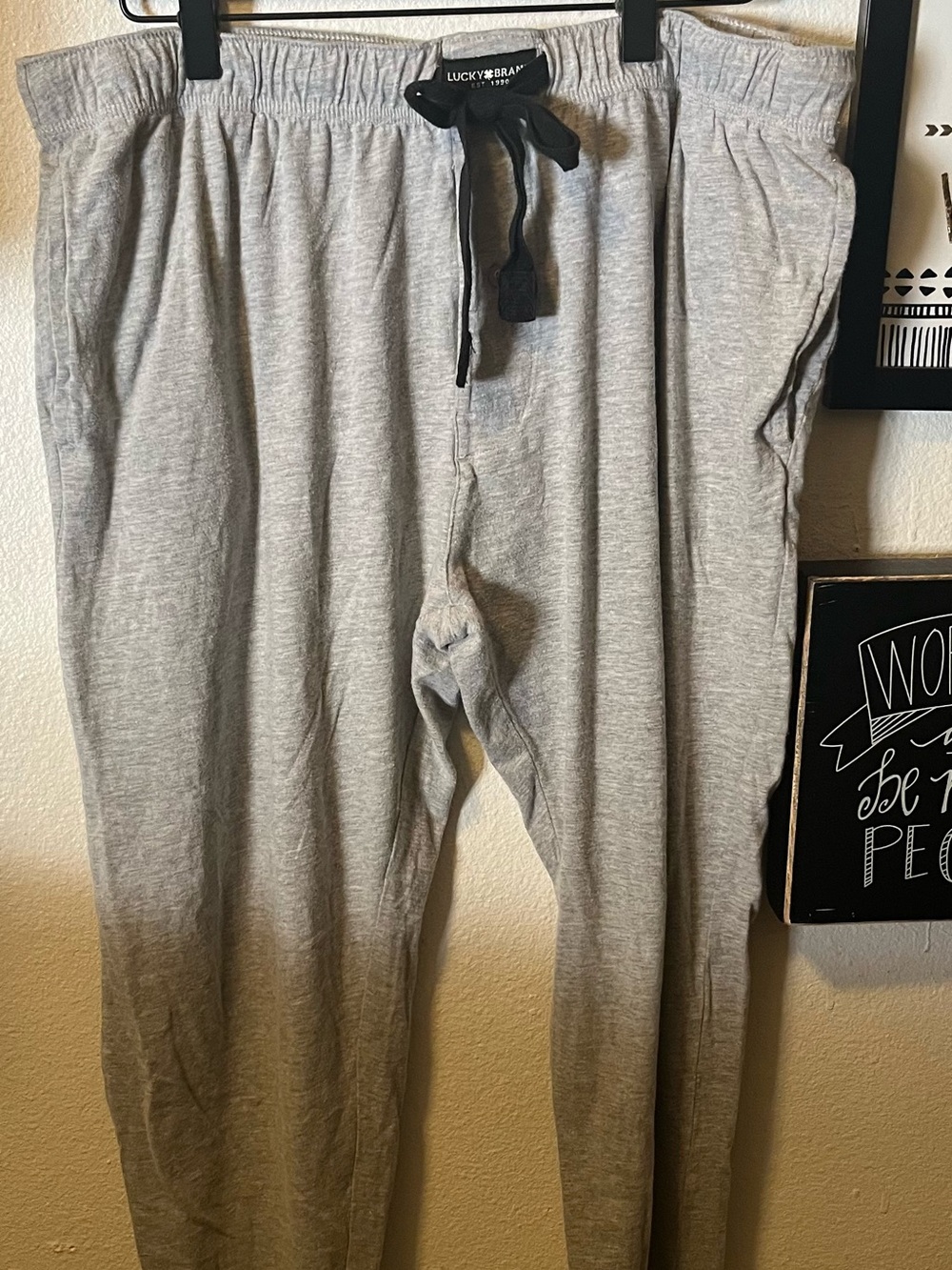 Lucky Brand Light Gray Men's pajama Sweatpants